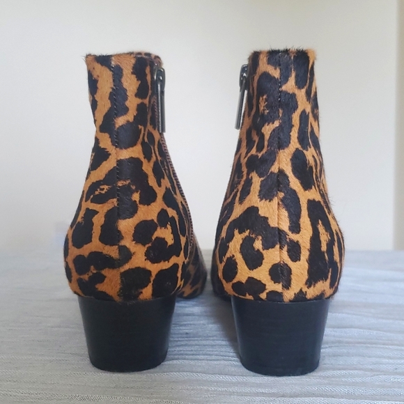 NEW Seychelles What You Need Leather Leopard Print Bootie Size 7 - Picture 5 of 11